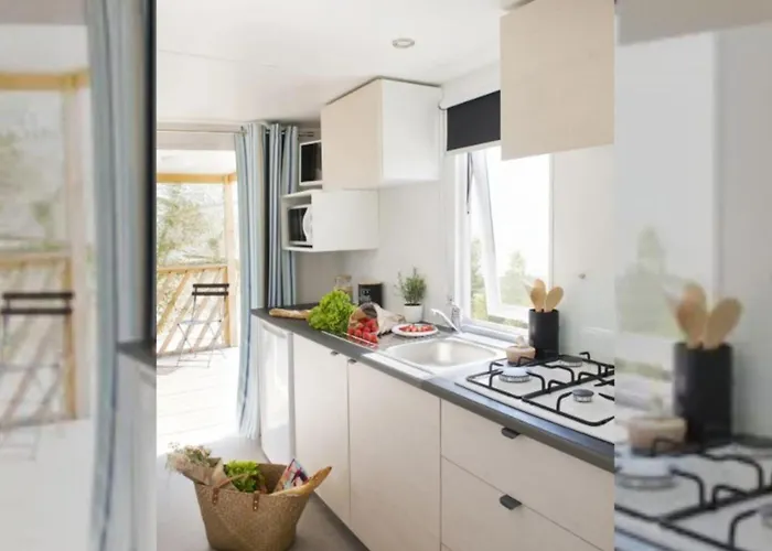 Mobil Home Avec Terrasse Pour 4 Personnes, 2 Chambres - Api-1-52-1287